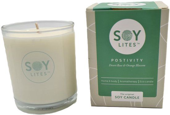 SoyLites Soja Geurkaars 15 uur Positivity - Desert Rose & Orange Blossom