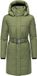 Navahoo Dames Winterjas Lange Mantel 4XL Olive Leaf