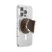 PopSockets Telefoongreep voor MagSafe met kickstand, magnetische standaard, verwisselbare top, veilige grip voor iPhone MagSafe-hoesjes, telefoon en tablet grip - geëmailleerde cacao-snede