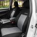 Markenlos Shenzhen Haorui Industrial Technology Co., Ltd. Luxury Car Seat Cover - Universal Fit - Grey/Black Polyester with Clamp Fixation