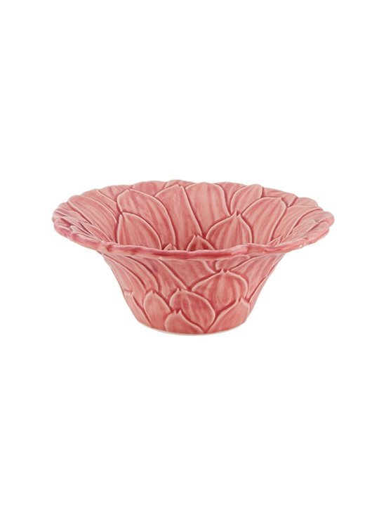 Bordallo Pinheiro Maria Flor DÃ¡lia Schaaltje - Roze - Set van 2 - Aardewerk - Ã˜ 16 cm