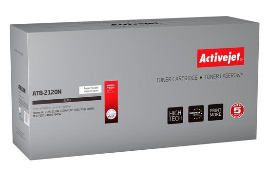Brother ActiveJet ATB-2120N Supreme - Zwart - compatibel - tonercartridge (alternatief voor: Brother TN2120) - voor Brother DCP-7045N, HL-2150N, MFC-7320; Justio DCP-7040