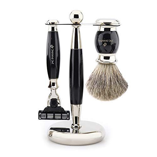 Jag Shaving Gentleman's Shaving - Mach 3 compatibele Premium Razor - Luxe hars handvat & 1 vervangbare cartridge - 3 Blade Technology - Perfect als cadeau