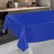 ANRO Afwasbaar tafelzeil, tuintafelkleed, voor binnen en buiten, 200 x 140 cm, met zoom, blauw