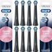 Oral-B iO Gentle Care/Sanfte Black opzetborstels pour brosses à dents électriques, 8 pièces
