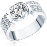 Rafaela Donata Ring Zilver 999 zilver Zirkonia Wit Maat 61