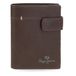 Pepe Jeans Staple verticale portemonnee met kliksluiting, bruin, 8,5 x 10,5 x 1 cm leer