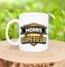 Bellatio Decorations Naam mok Morris - wit - Superieur - keramiek - 300 ml - collega beker - cadeau
