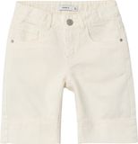 NAME IT Meisjes Zomer Denim Shorts met Verstelbare Tailleband