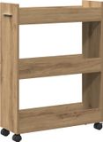 vidaXL Kast 60 x 22 x 79 cm Artisan Eiken
