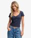 Superdry Femme Haut Athletic Essentials Coupe Ajustée Marine Taille : 42