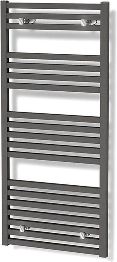 Maxaro Zeus Handdoekradiator - 50x122 cm - Donkergrijs - 890 Watt - Aluminium