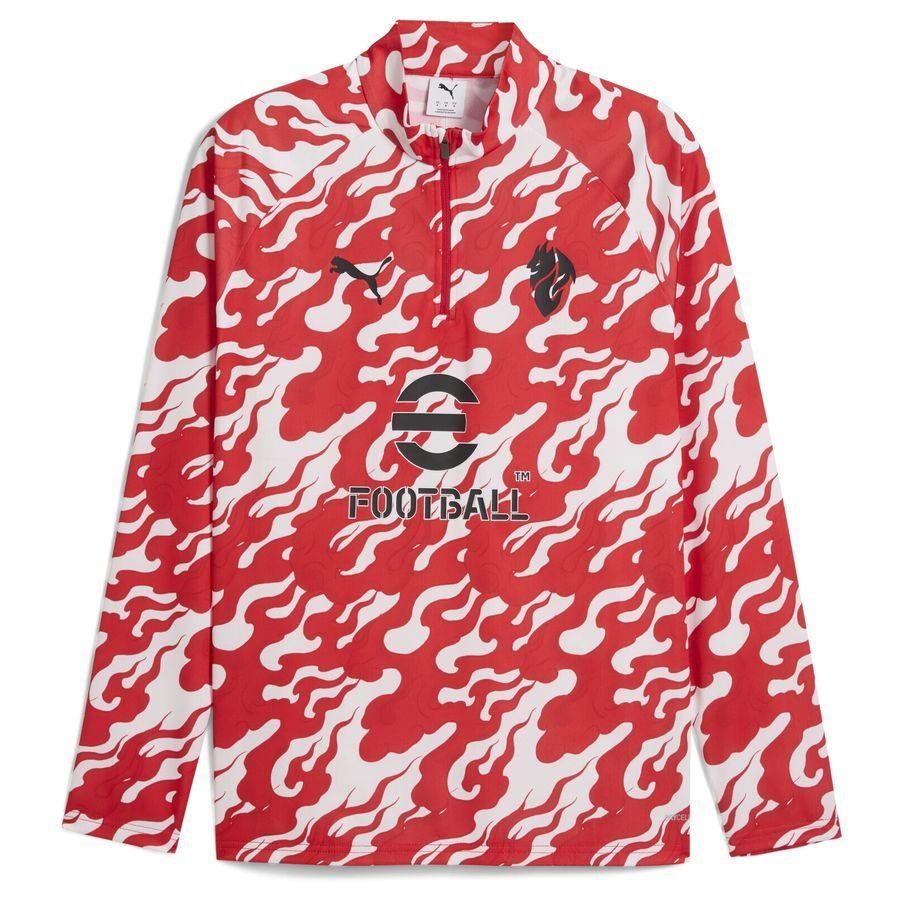 Puma A.C. Milan Prematch Shirt met Ritssluiting 1/4