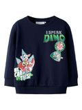 NAME IT Jongens Sweatshirt NMMJAK PAW NREG SWEAT UNB CPLGM - Navy Blazer - Maat 104