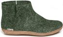Glerups Sloffen Unisex - Groen Leren Zool