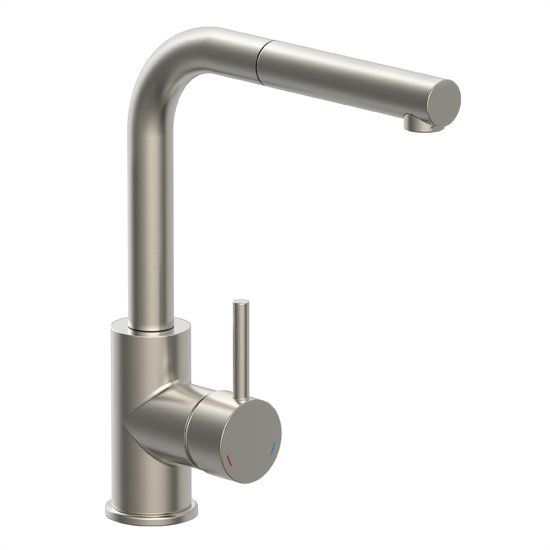 SCHÜTTE Vital Design Keukenkraan - met Sensor - uittrekbare uitloop - RVS Look