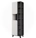 Vicco Karen Armoire haute – 50 x 175 cm avec 2 portes anthracite/blanc