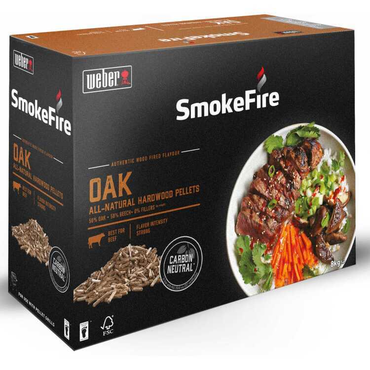 Weber Weber SmokeFire Natuurlijke hardhout pellets - Oak brandstof 8 kg