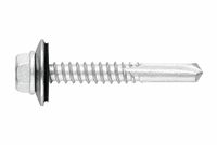 Index BAUTO165550 Schroefstok Bit N 5 zeskantkop sluitring P-16 roestvrij staal bimetaal A2 5,5 x 50 p-16