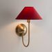 Globen Lighting Applique murale IRIS rouge bordeaux, hauteur 32 cm, métal