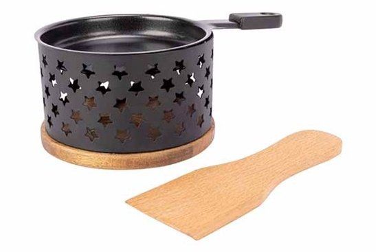 Cosy&Trendy Aspen Raclette Rond 1 Persoon + Spatel