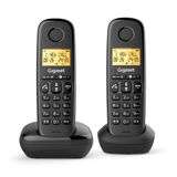 Gigaset BASIC 100 duo Téléphone analogique/DECT Noir