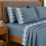 PETTI Artigiani Italiani - Percal beddengoed, lakens voor tweepersoonsbed, katoen, perkal, beddengoedset voor tweepersoonsbed, 100% Made in Italy
