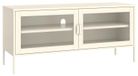 Happy Garden Meuble TV en métal 120cm blanc Tom