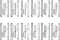 Alberts 865443 uithangbaar scharnier, type Parijs | links of rechts | elektrolytisch blau verzinkt | 110 x 55 mm | Set van 12