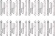 Alberts 865443 uithangbaar scharnier, type Parijs | links of rechts | elektrolytisch blau verzinkt | 110 x 55 mm | Set van 12
