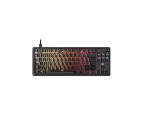 Corsair K70 Core TKL RGB mechanisch gamingtoetsenbord zonder sleutel – lineaire schakelaars MLX Red v2 voorgesmeerd – dubbele geluidsdemping – sleutelkappen van ABS – AZERTY FR – zwart