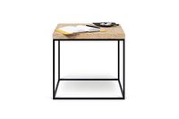 TemaHome Harvest Bijzettafel, Hout, Kurk en Zwart, 50 x 50 x 47 cm