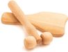 Tuuli - Ensemble de massage en bois Gua Sha Rouleau Derma pour visage cou épaules bras main