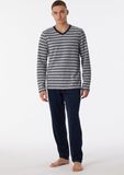 Schiesser Pyjama 180278 Grey Melange 48