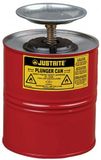 JUSTRITE Plunjerkan Metaal - ROOD 4 liter