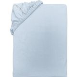 TOM TAILOR Drap-housse en jersey, 180-200 x 200 cm. (Bleu)