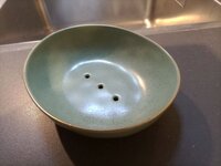 Floz Design Klassieke Zeephouder - Olijfgroen - Handgemaakt - Ovaal