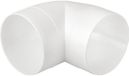 Air Roxy - Conduit de ventilation - 90° - Plastique - 125mm