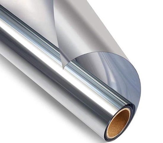 Simple Fix Raamfolie Anti Inkijk - 70CM x 300CM - Spiegelfolie - Zonwerend en Isolerend - HR++ - Spiegelfolie Statisch - Verduisterend - Spiegeleffect - Zilver