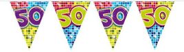 Folat Vlaggenlijn Birthday Blocks 50 Jaar - 6 meter