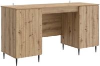 vidaXL Bureau Artisanaal eiken Bewerkt hout 142,5 x 50 x 75 cm