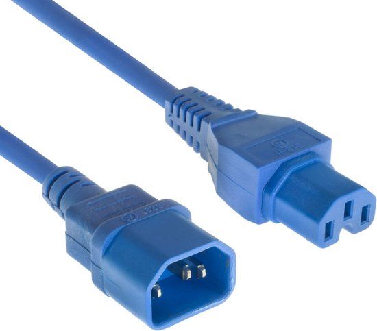 ACT Netsnoer C14 - C15 blauw 1.8 m - AK5309