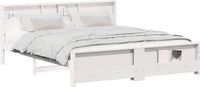 vidaXL Bedframe, Wit, 180 x 200 cm, Massief Grenenhout