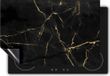 Chefcare Inductie Beschermer Abstracte Kunst - Zwart en Goud Marmer - 57,6x51,6 cm - Inductie Mat