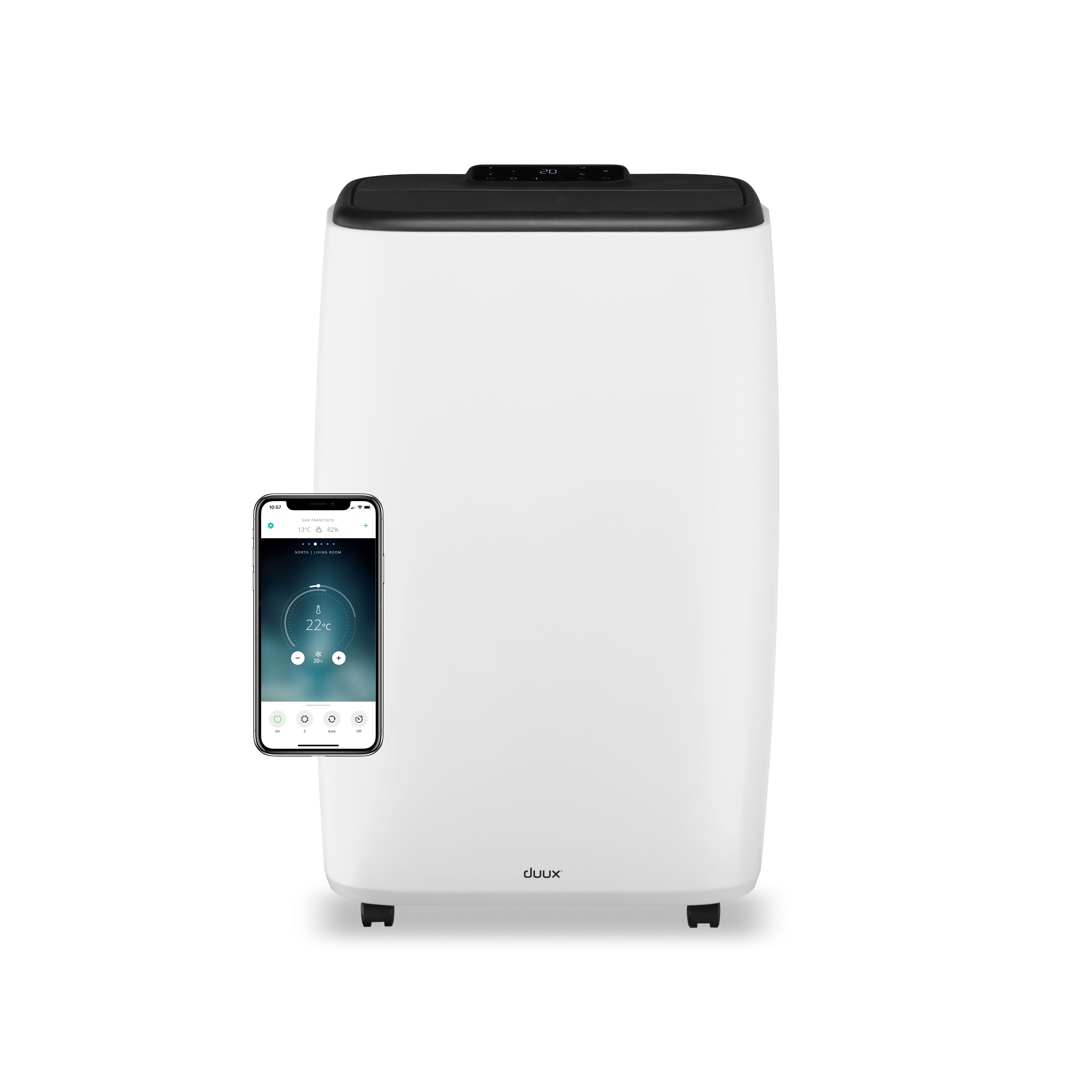 Duux North Smart Mobiele Airco - 14.000 BTU - Wit