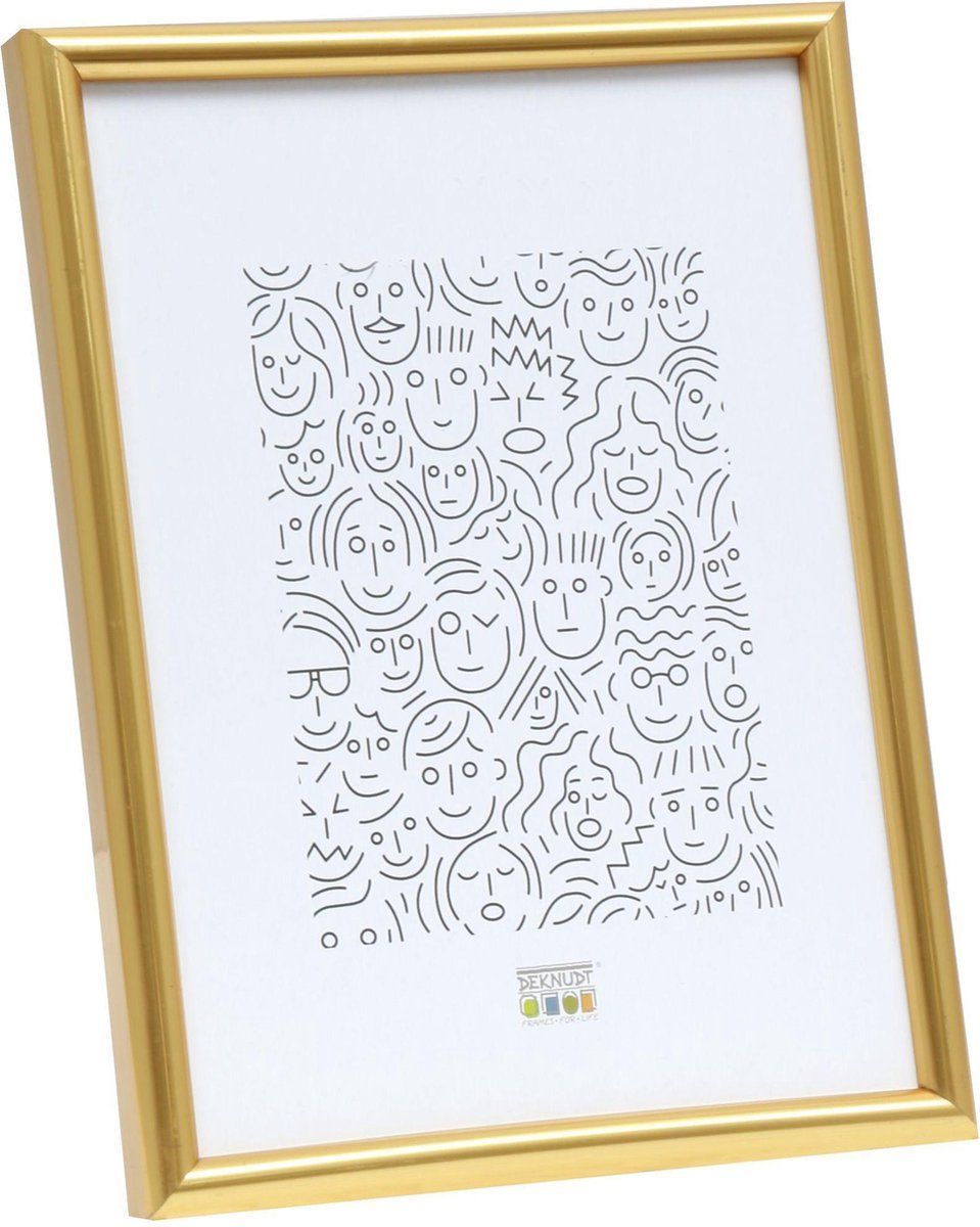 Deknudt Frames Fotolijst - S011A4 - 18x24 cm - Goud