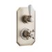 Hudson Reed Elizabeth - Mitigeur de douche thermostatique rétro encastré à 2 fonctions avec inverseur - Nickel brossé