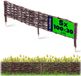KADAX Palissade de saule, clôture de saule naturelle, clôture tressée de saule faite à la main, clôture de jardin pour allées et parterres de fleurs, bordure de pelouse (5 pièces 100 x 30 cm)