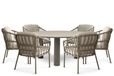 Santika Furniture Santika Miyora/Trino 158 cm dining tuinset 7-delig