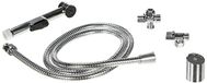 Wirquin 60720898 Set WC, chromé | Tuyau en acier inoxydable, 1,50 m, Stop Jet, anticalcaire, ACS, fabriqué en France